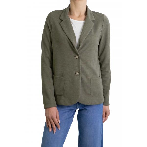 Giacca con bottoni sale e pepe